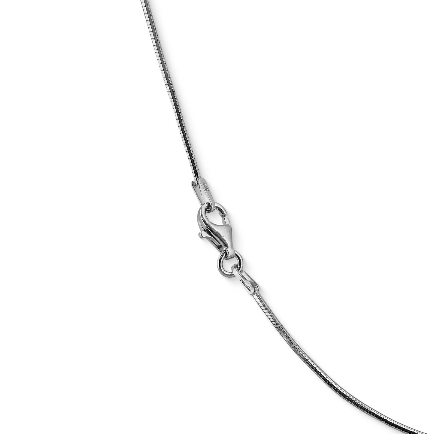 700524 - Sterling Silver - 20" Octagon Snake Chain, 1.2mm