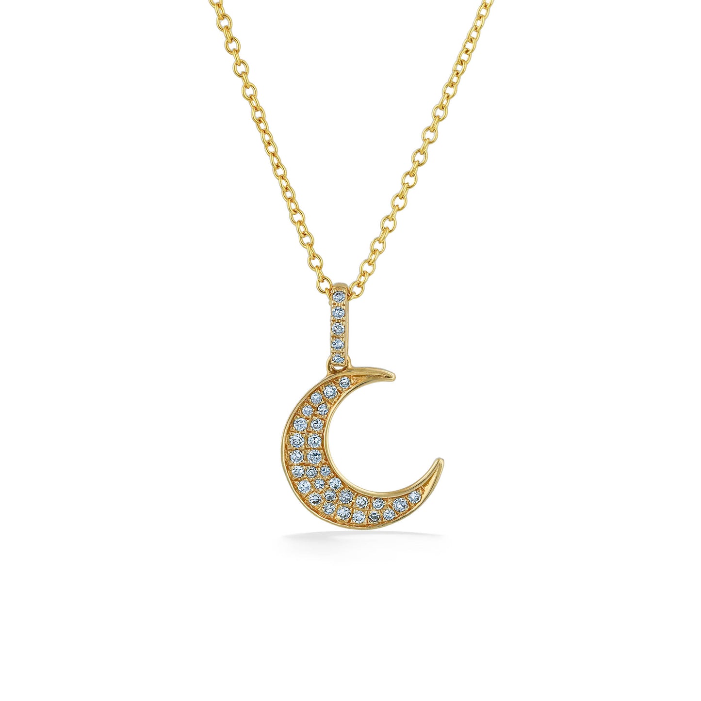 770196 - 14K Yellow Gold - Effy D'Oro Moon Pendant