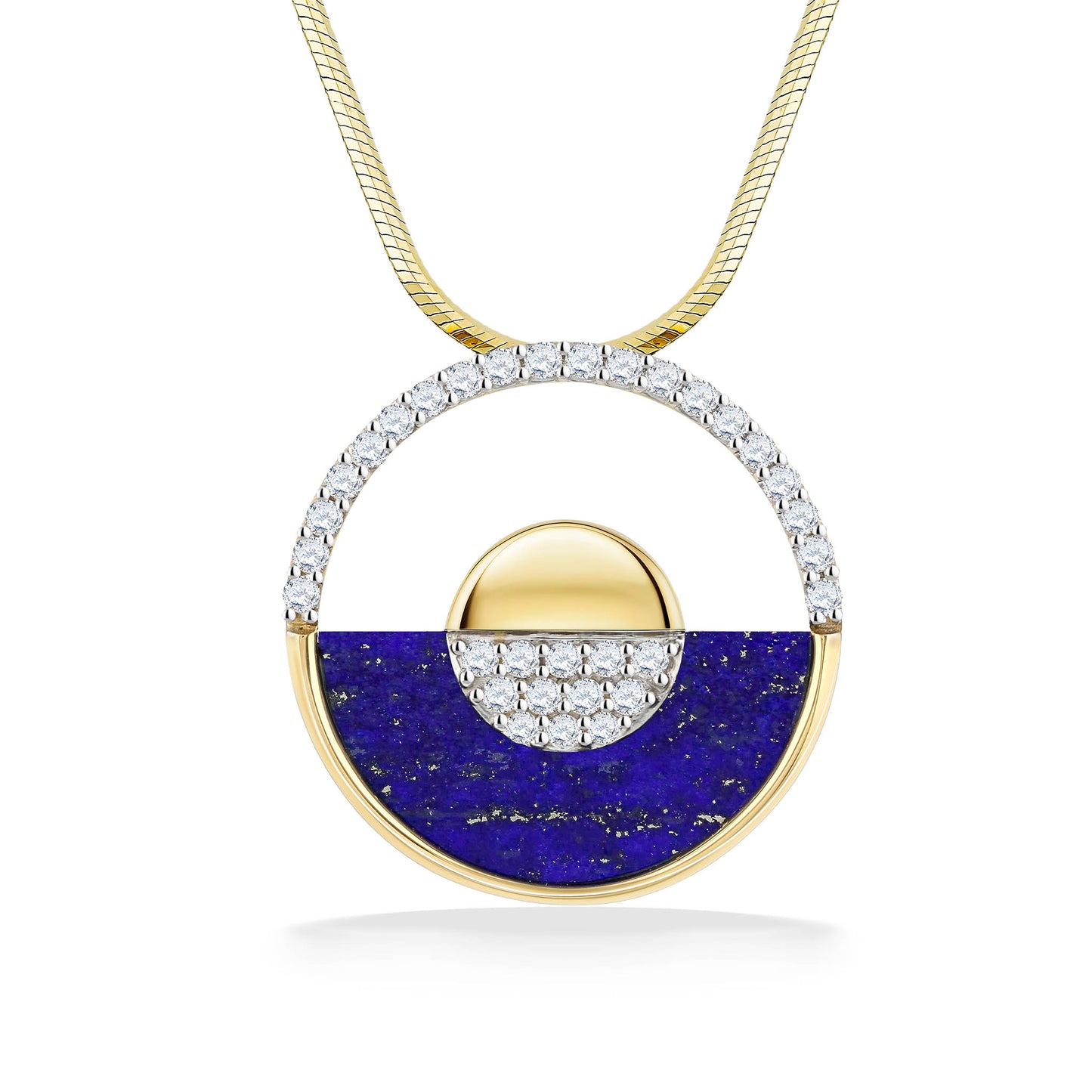 41766 - 14K Yellow Gold - Horizon Pendant