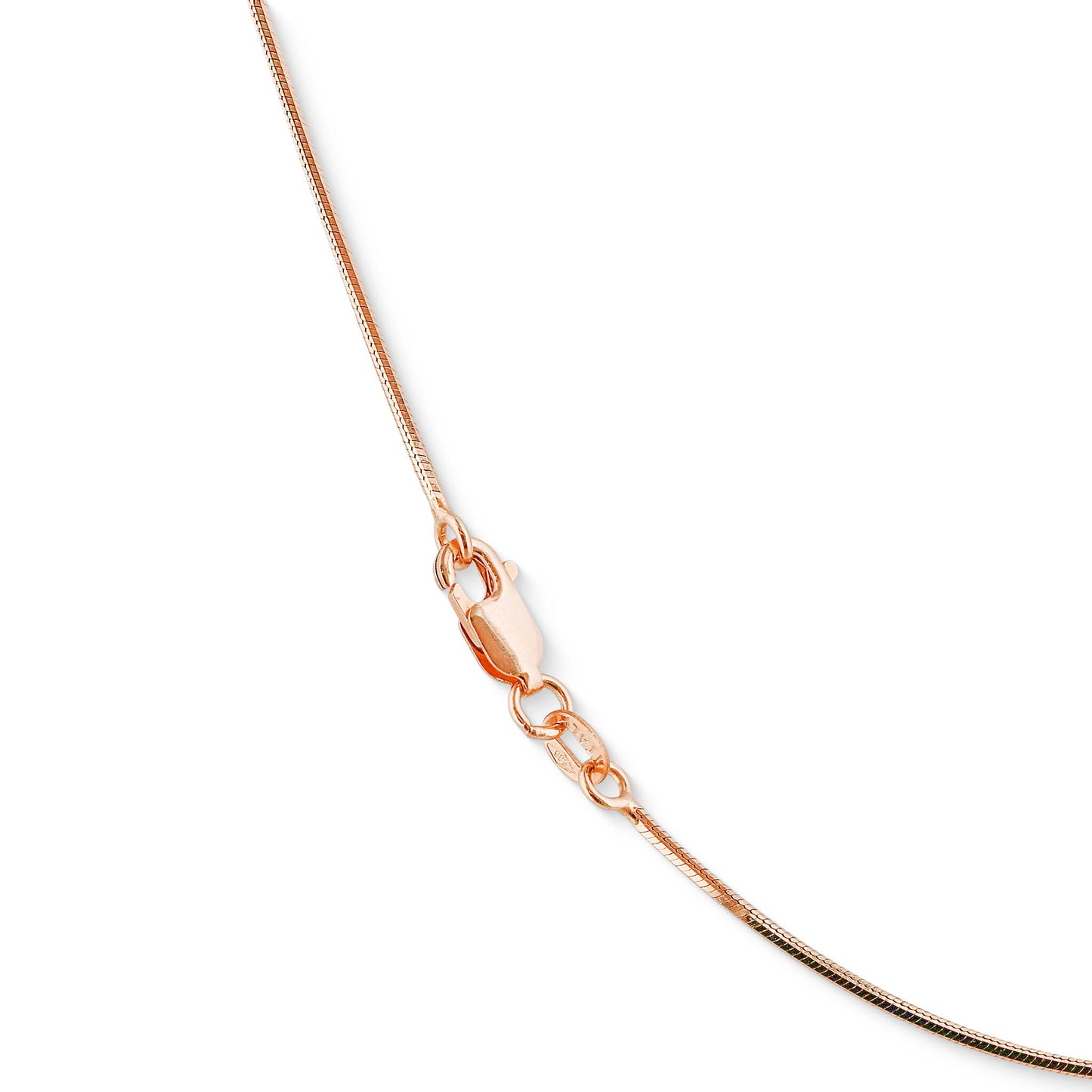 769158 - 14K Rose Gold - 18" Diamond Cut Snake Chain, 1.2mm