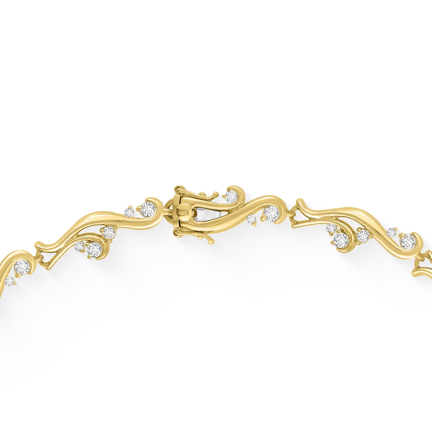 40735 - 14K Yellow Gold - Waterfall Link Necklace