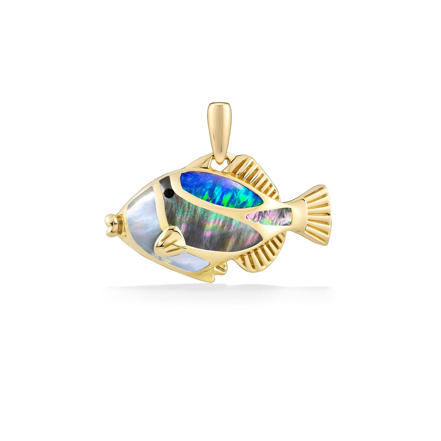 43249 - 14K Yellow Gold - Humuhumu Pendant