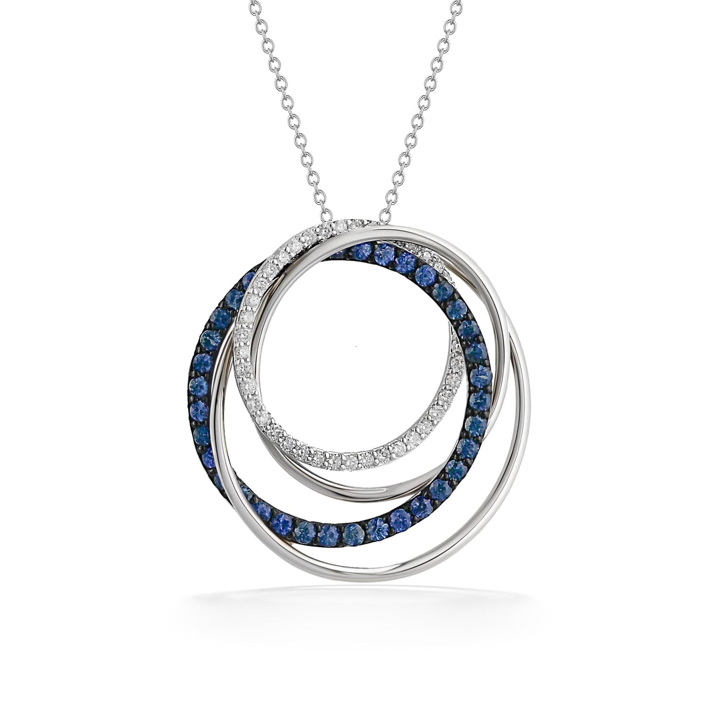 770541 - 14K White Gold - Effy Circle Pendant