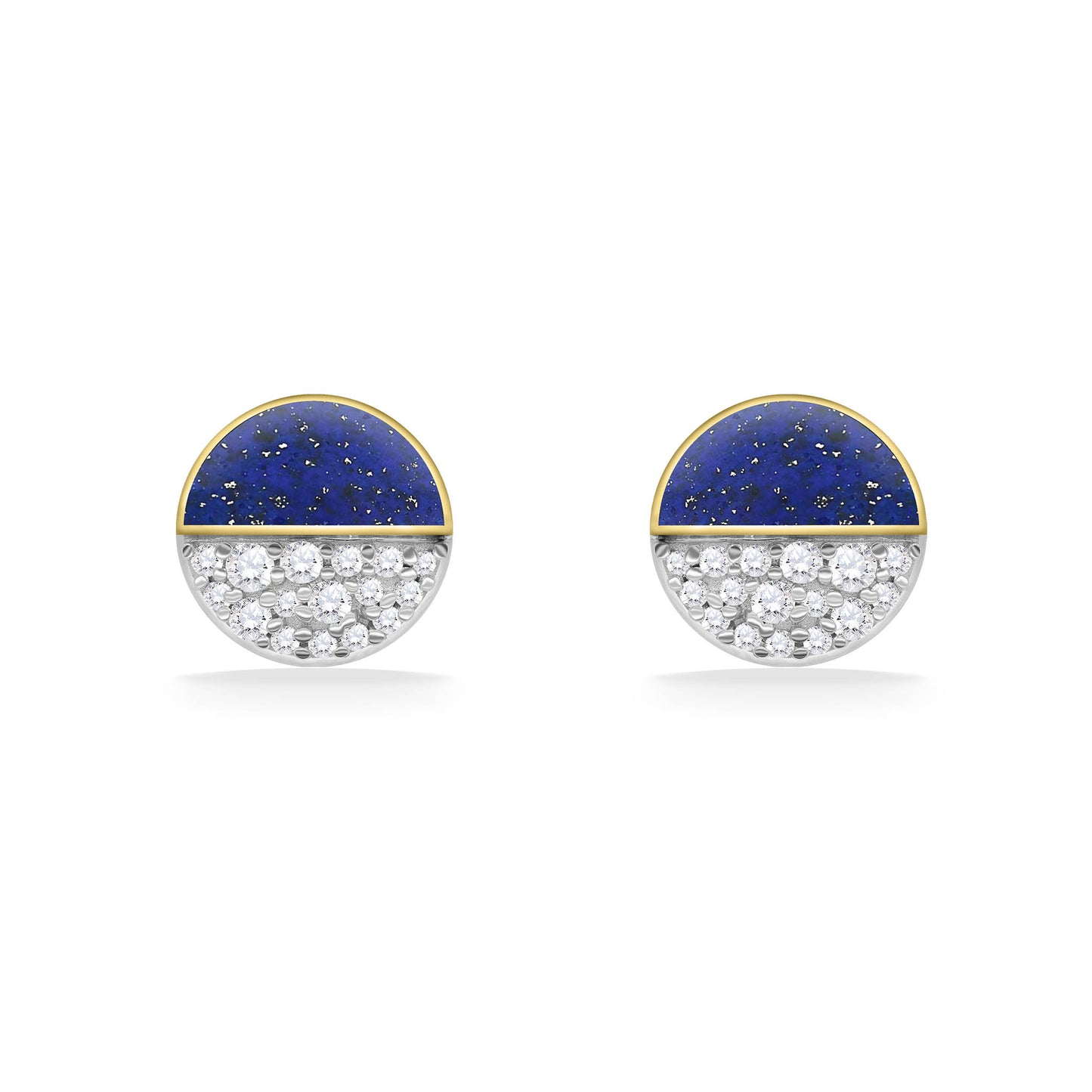 43498 - 14K Yellow Gold - Horizon Stud Earrings