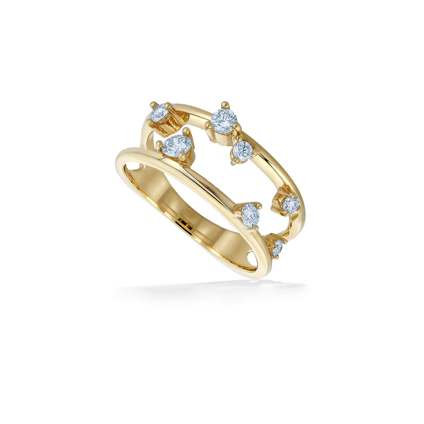 43970 - 14K Yellow Gold - Celestial Ring