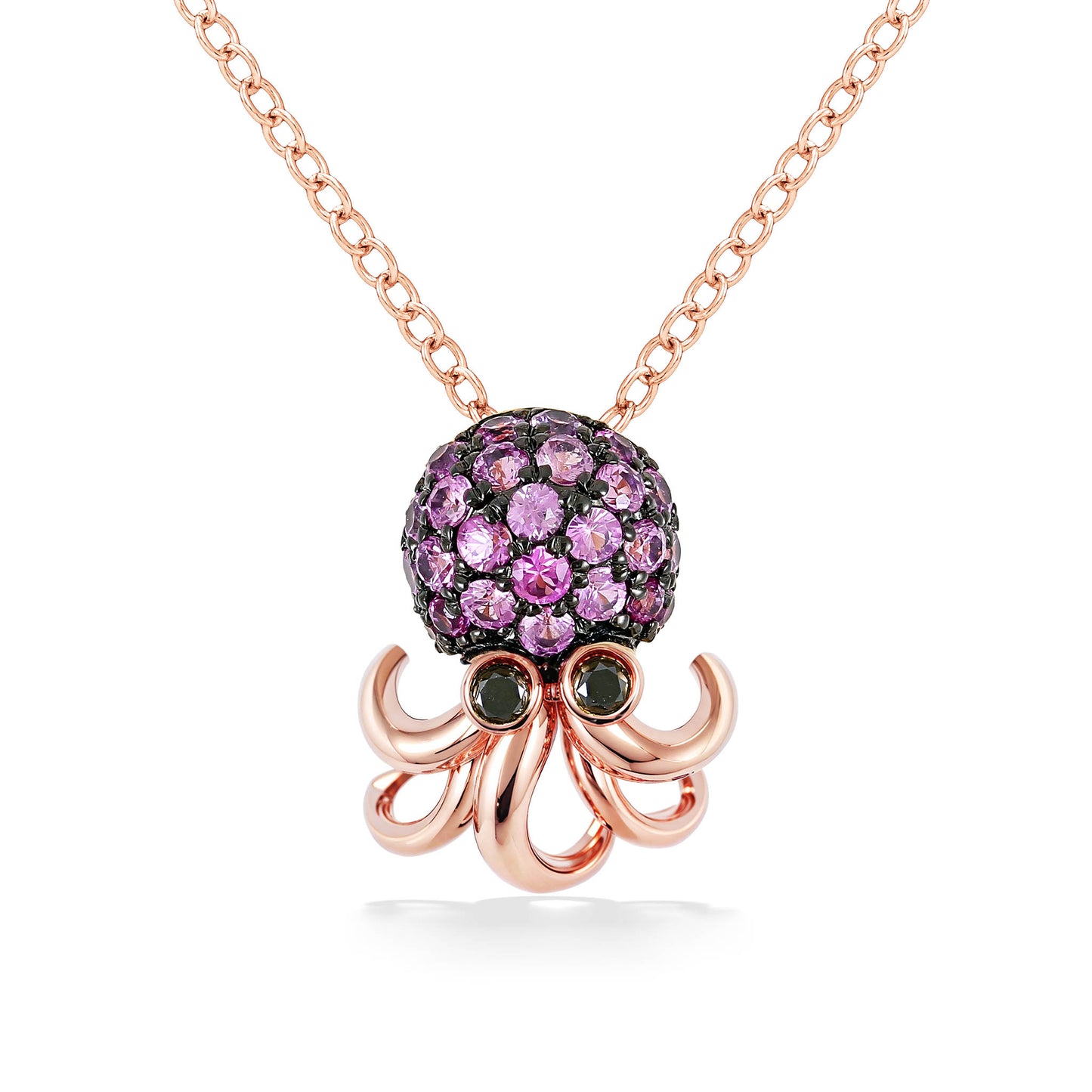 772006 - 14K Rose Gold - Effy Octopus Pendant