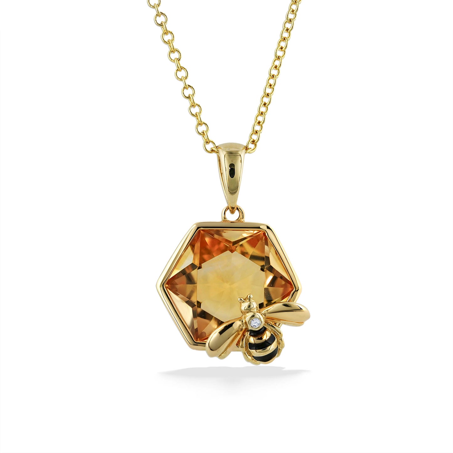 773092 - 14K Yellow Gold - Effy Honeybee Pendant