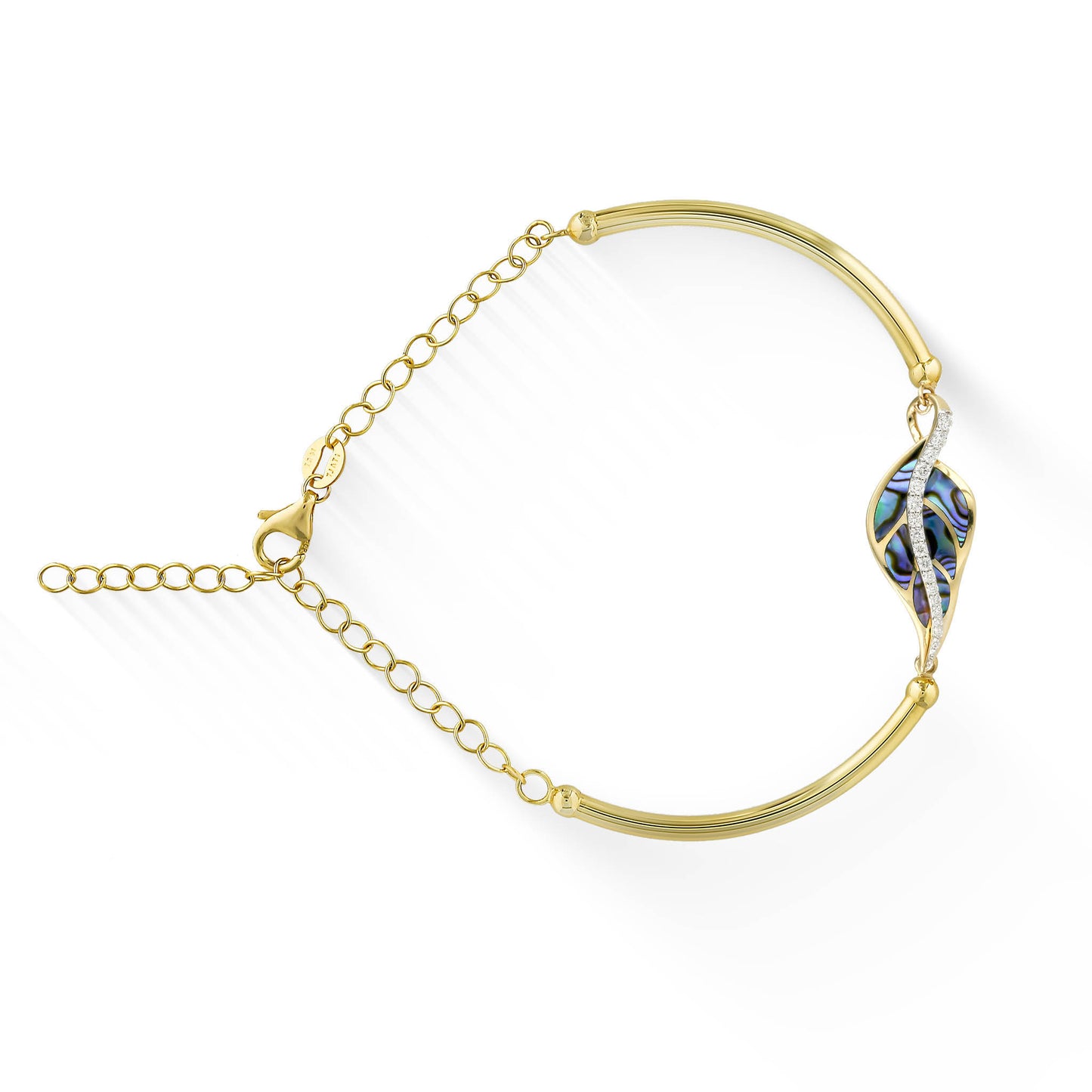 44514 - 14K Yellow Gold - Maile Leaf Bracelet