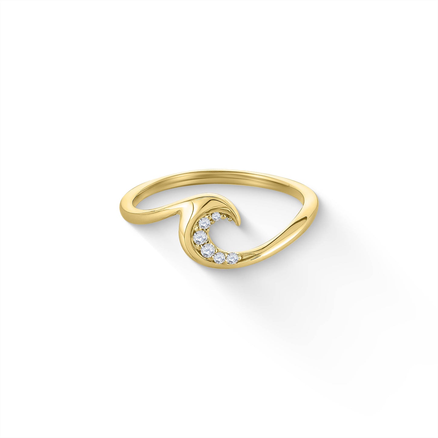 44631 - 14K Yellow Gold - Ocean Swell Ring