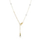 773218 - 14K Yellow Gold - White Akoya Pearl  Necklace