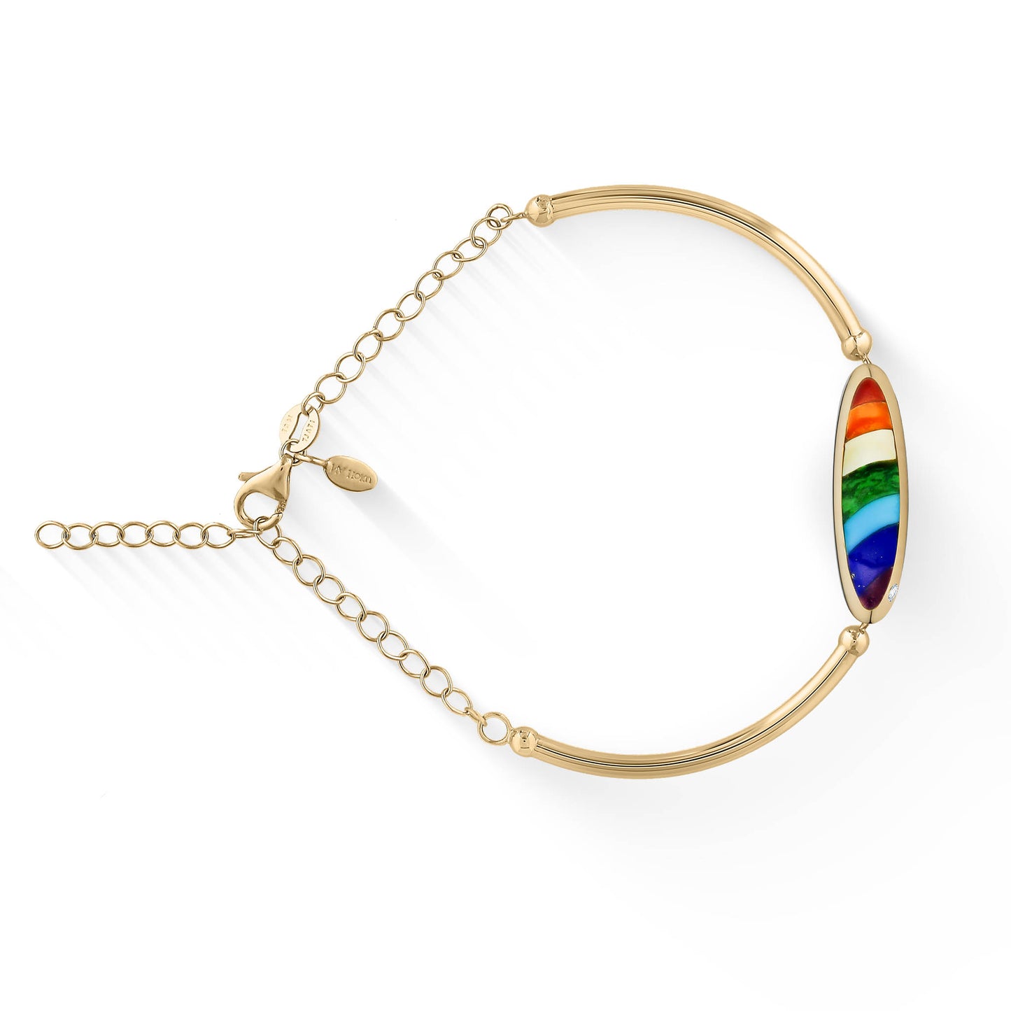 44646 - 14K Yellow Gold - Rainbow Bracelet