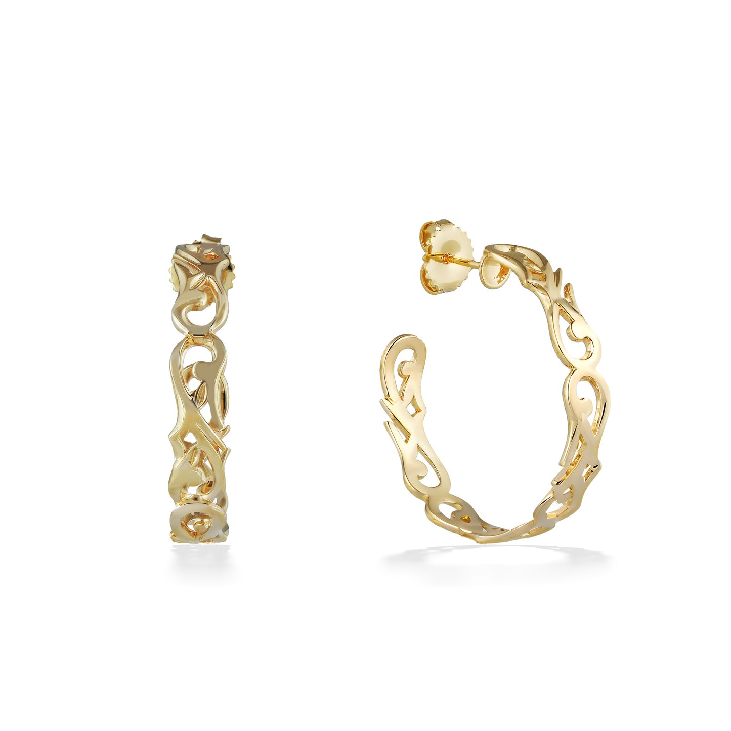 44715 - 14K Yellow Gold - Nalani Hoop Earrings