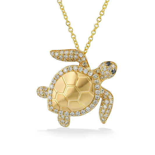 773493 - 14K Yellow Gold - Effy Large Sea Turtle Pendant