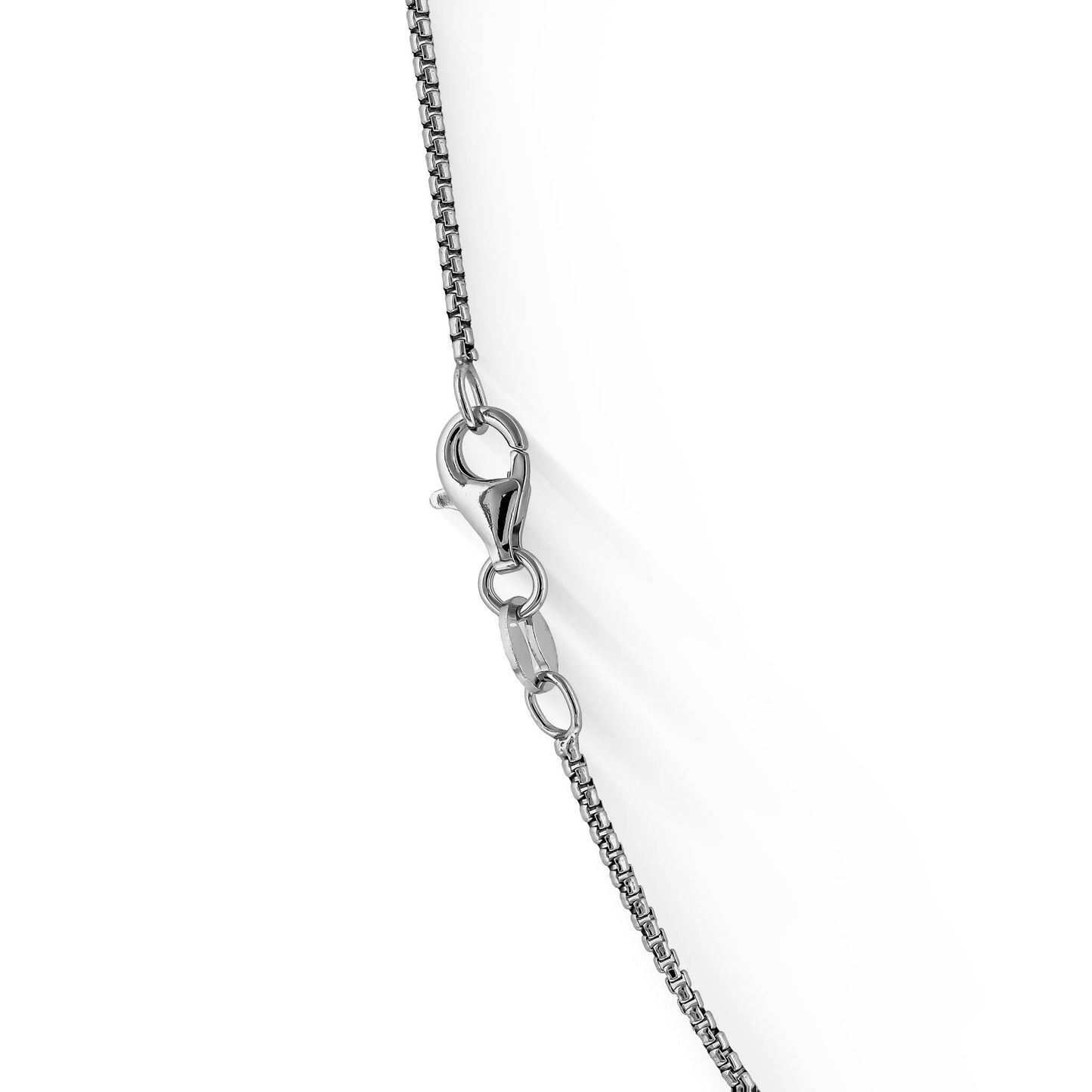 773526 - Sterling Silver - 16" Round Box Chain, 1.25mm