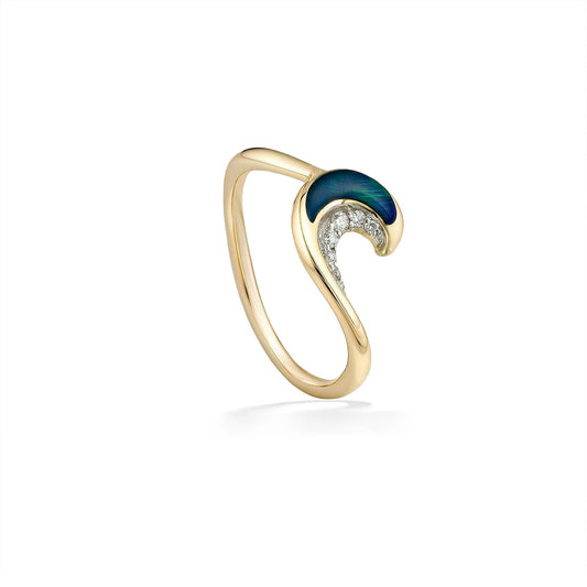 44799 - 14K Yellow Gold - Ocean Swell Opal Ring