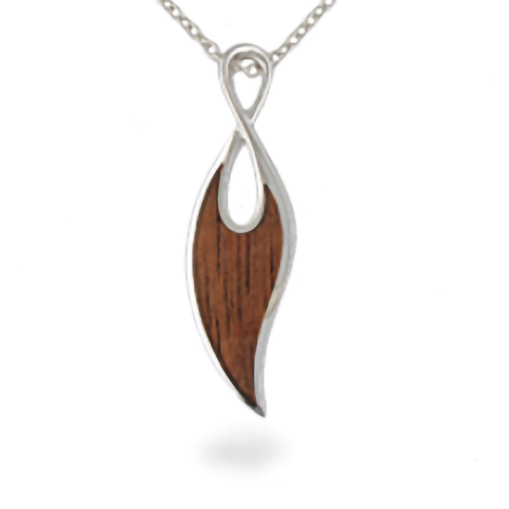 766579 - Sterling Silver - Maile Leaf Pendant