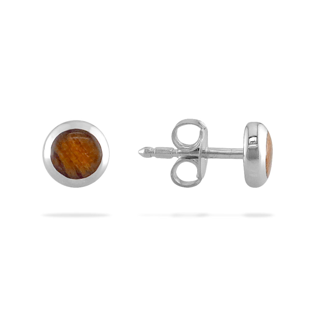 768600 - Sterling Silver - Dome Stud Earrings