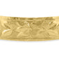 60090 - 14K Yellow Gold - 10mm Hawaiian Heirloom Plumeria Scroll Kuuipo Bracelet