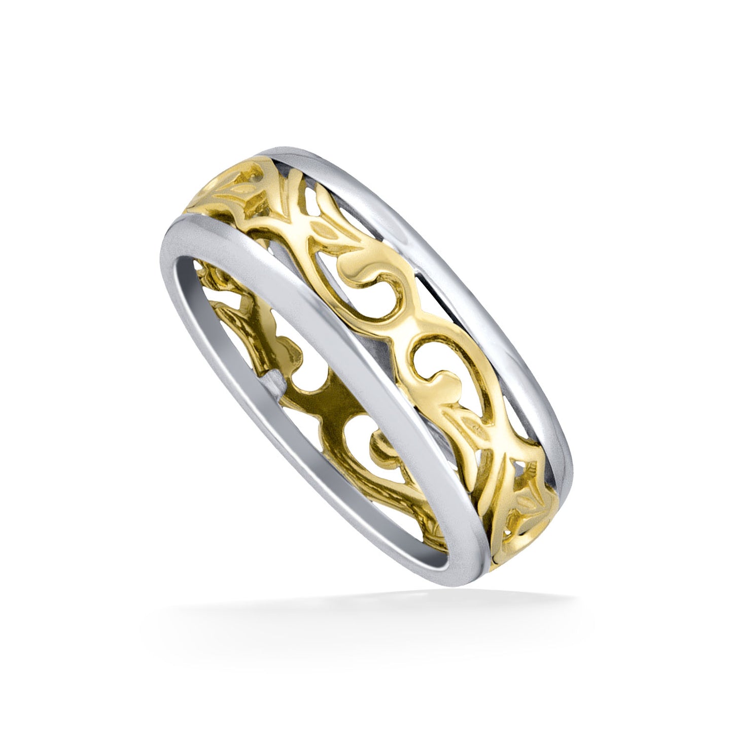 61014 - 14K White Gold and 14K Yellow Gold - Nalani Ring, Size 11