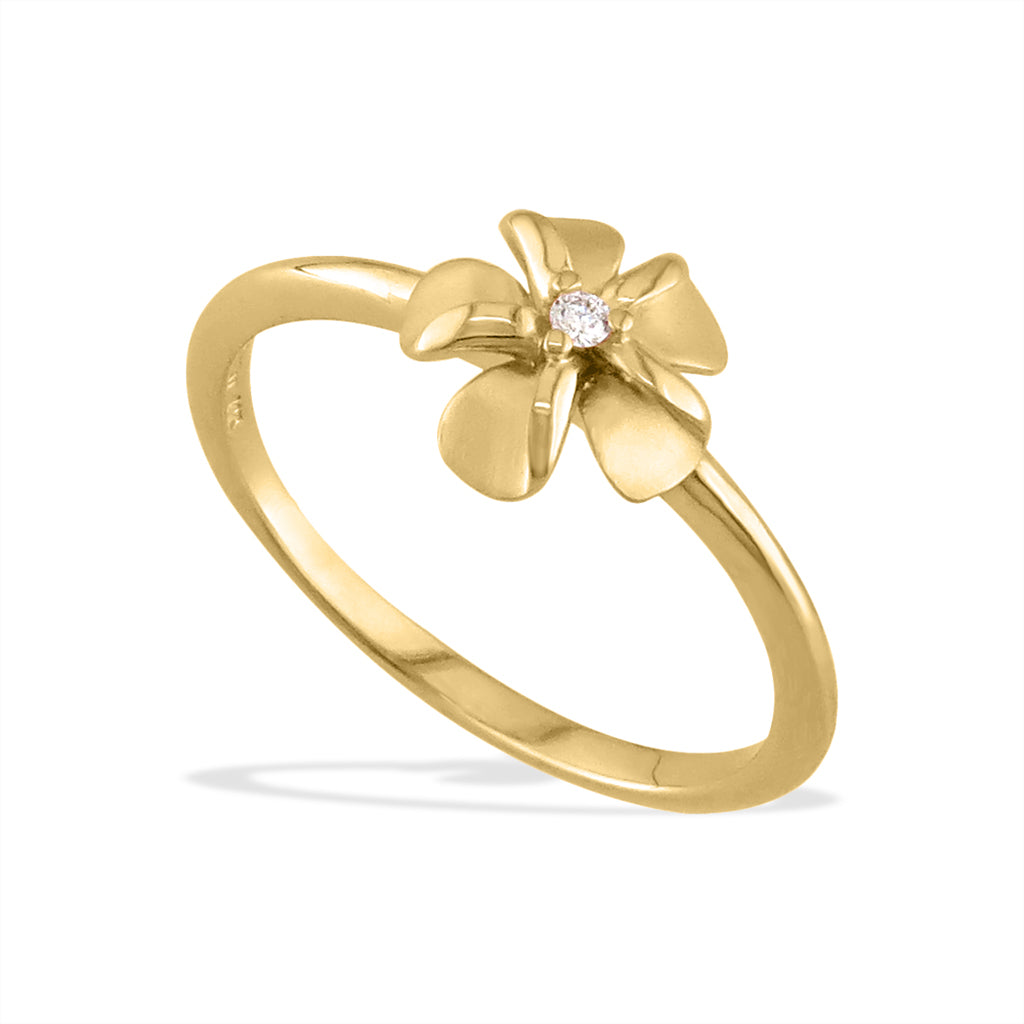Plumeria Ring –Hawaiian Flower Ring – Na Hoku