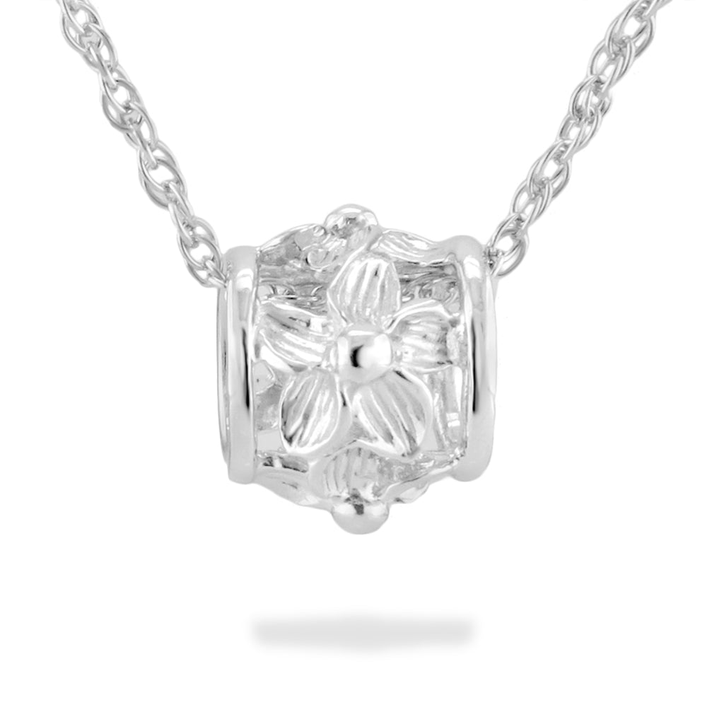 13492 - Sterling Silver - Lei Alii Puka Pendant