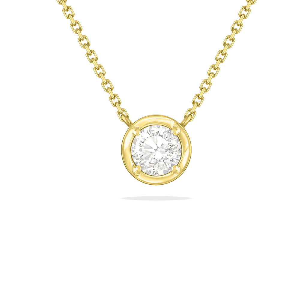 43093 - 14K Yellow Gold - Maile Scroll Necklace