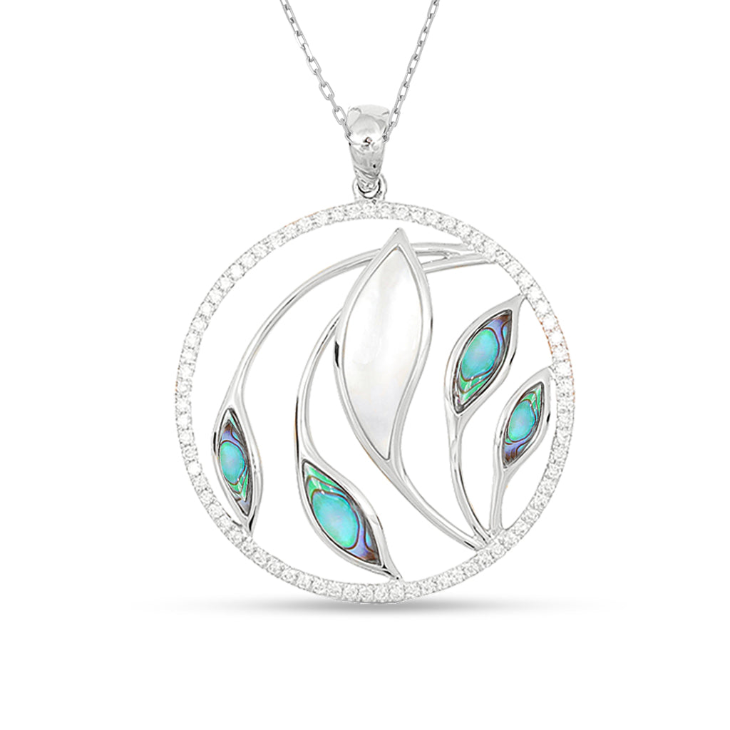 770092 - 14K White Gold - Frederic Sage Venus Garden Pendant