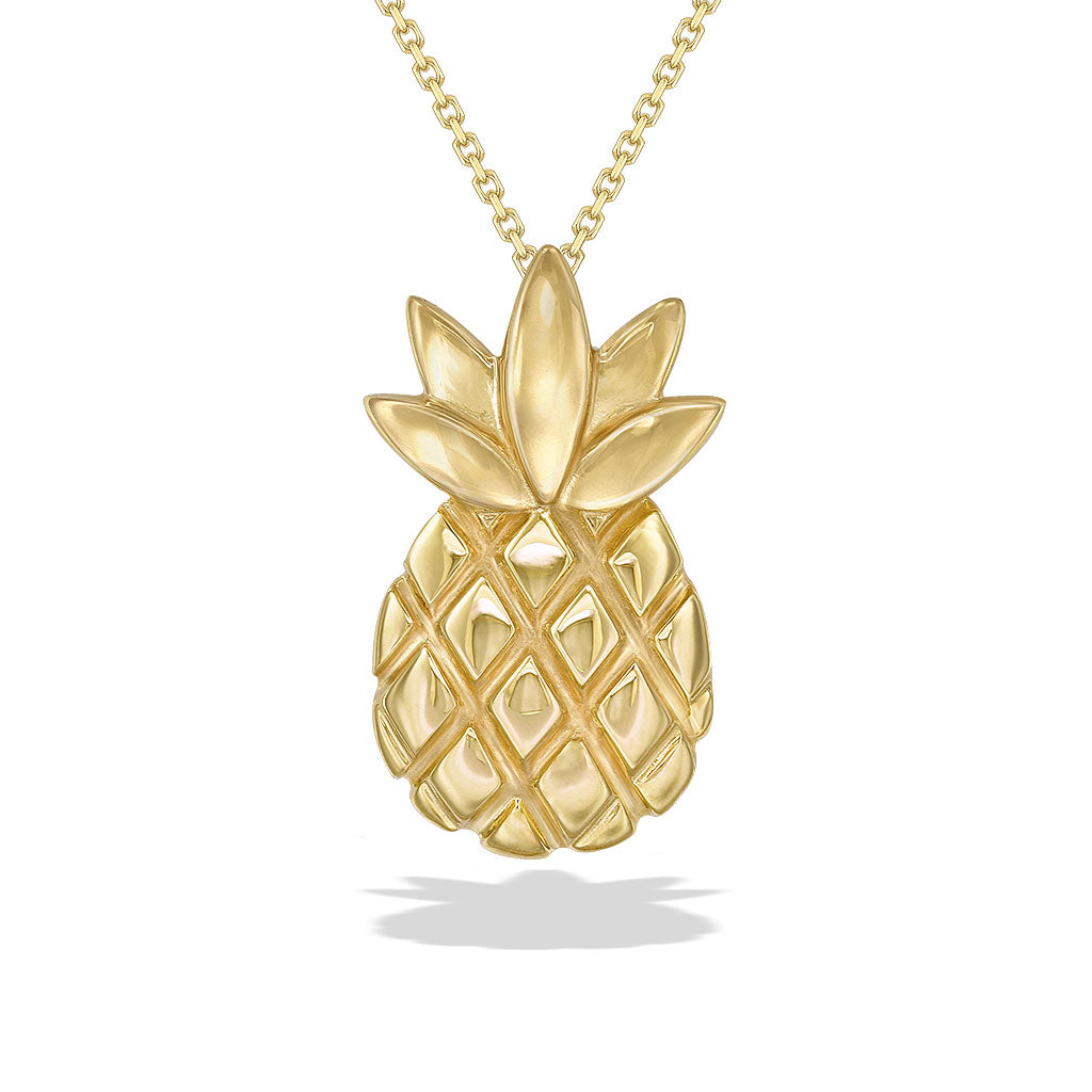 41790 - 14K Yellow Gold - Pineapple Pendant