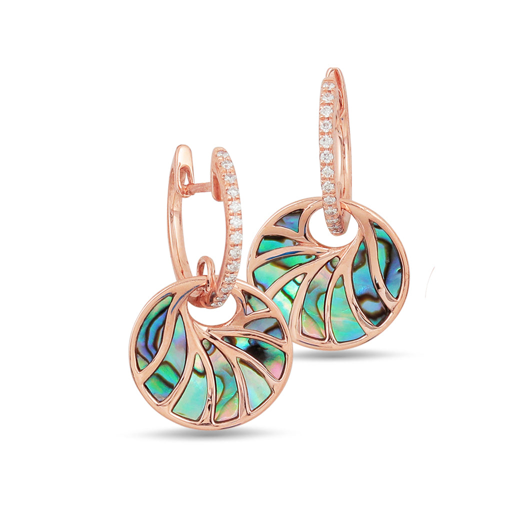 886010 - 14K Rose Gold - Frederic Sage Venus Huggie Earrings