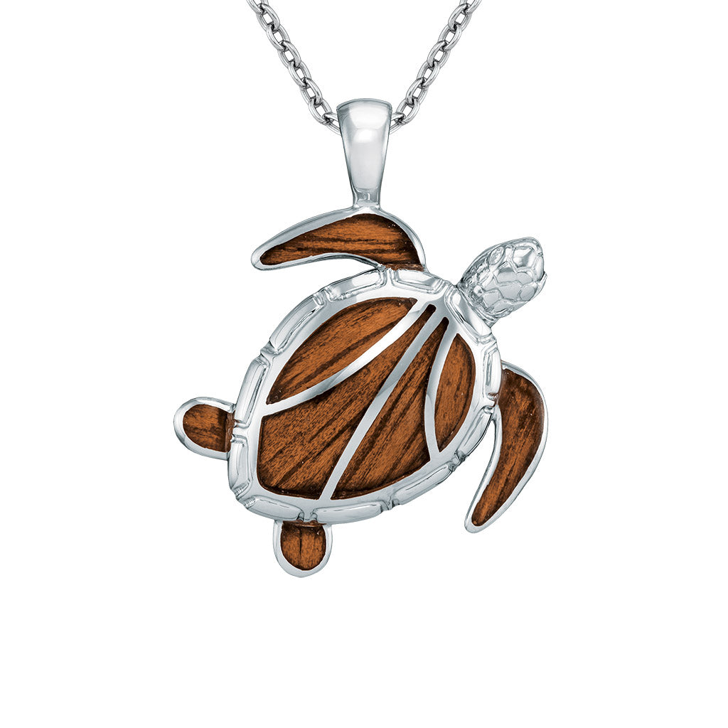 769629 - Sterling Silver - Sea Turtle Pendant