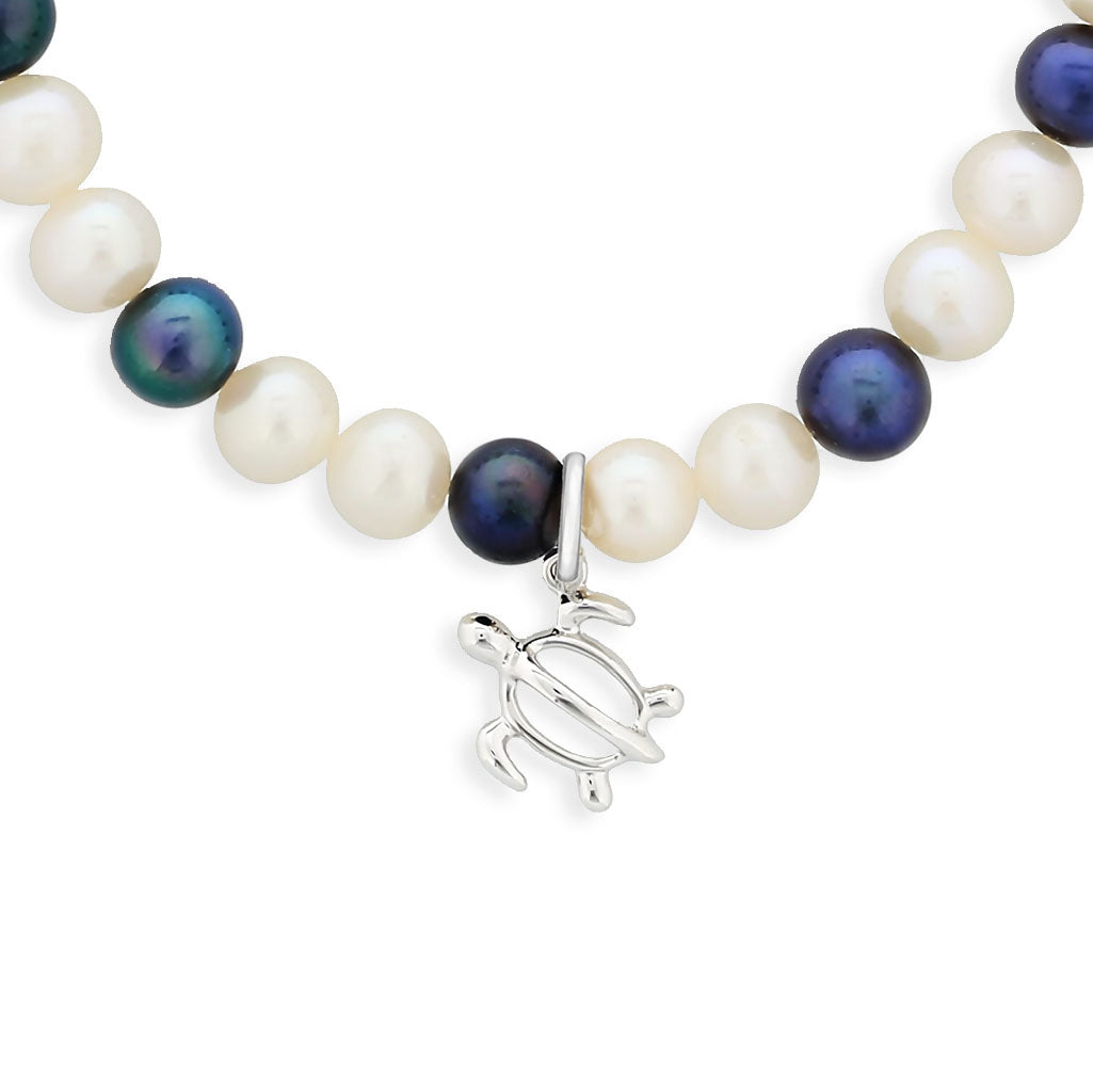 41520 - Sterling Silver - Honu Charm Bracelet
