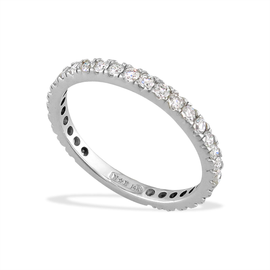 40637 - 14K White Gold - Diamond Band