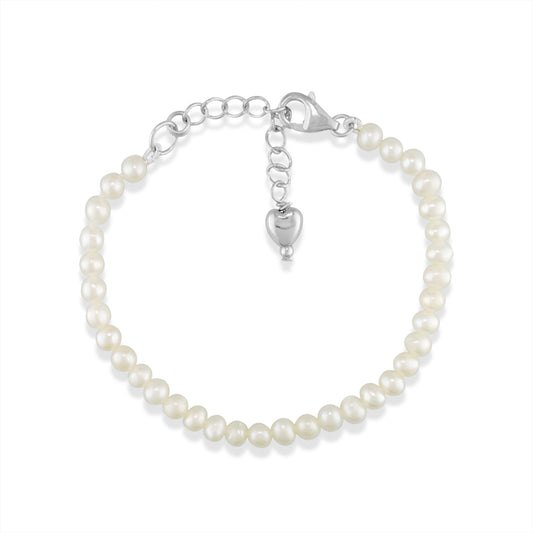 768938 - Sterling Silver - Na Keiki (Children's) Pearl Bracelet