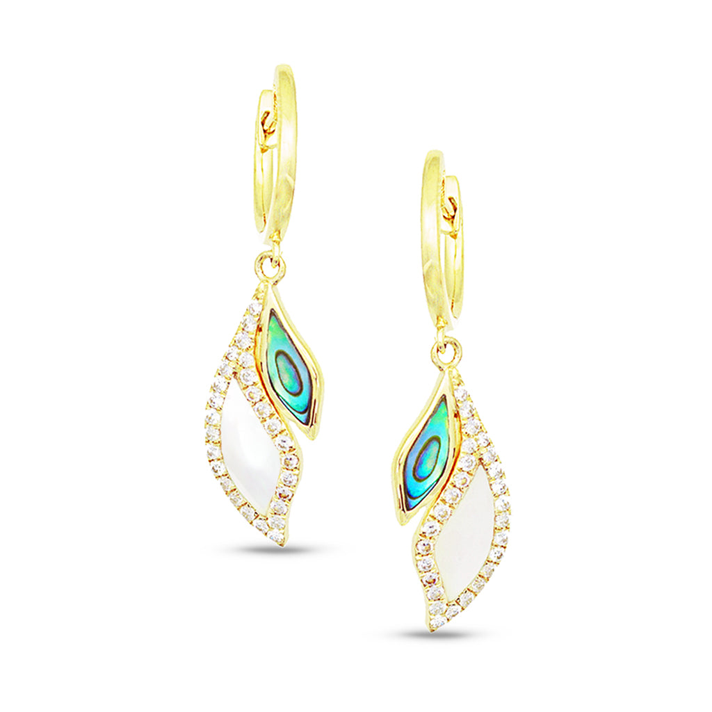 800226 - 14K Yellow Gold - Frederic Sage Venus Garden Earrings