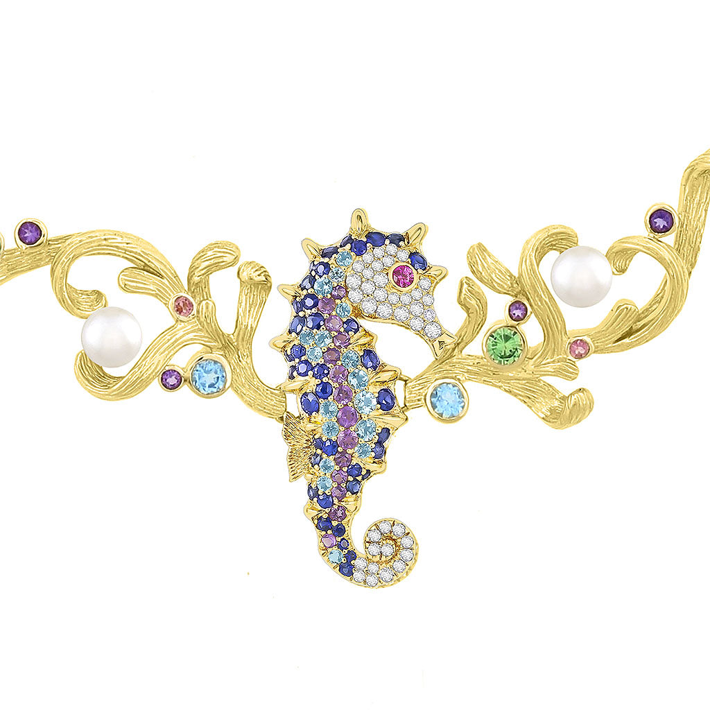 47554 - 14K Yellow Gold - Sea Life Necklace