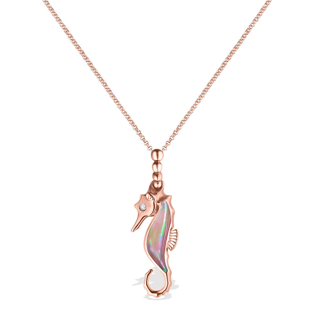888492 - 14K Rose Gold - Kabana Seahorse Pendant