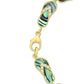 43422 - 14K Yellow Gold - Hawaiian Slipper Bracelet