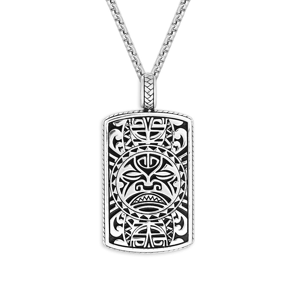 771659 - Sterling Silver - Effy Tribal Tag Pendant