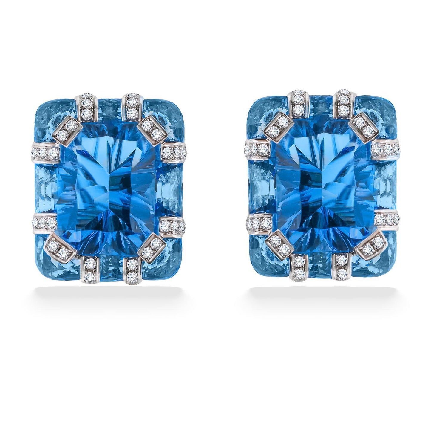 722405 - 14K White Gold - Bellarri Reflections Earrings