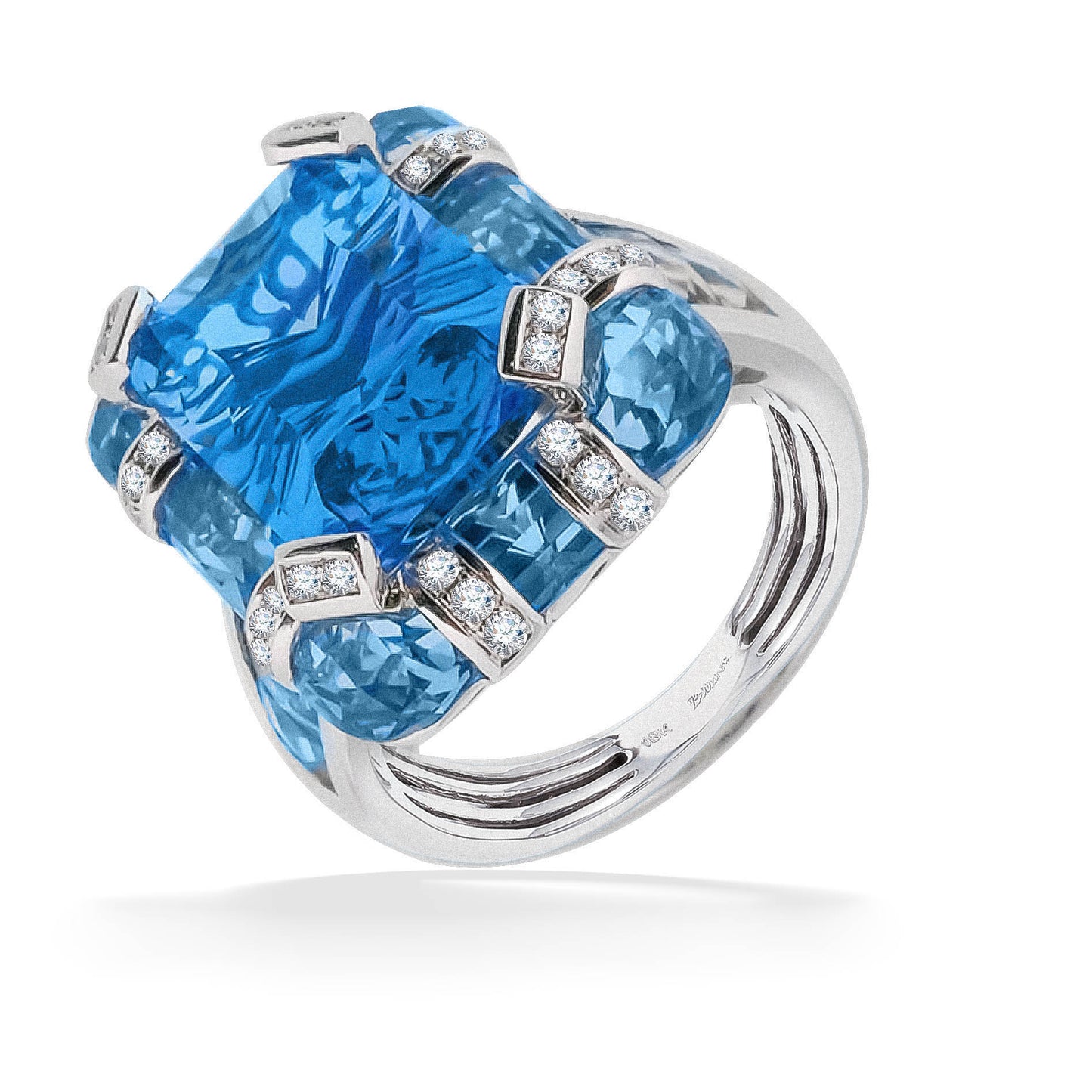 722406 - 14K White Gold - Bellarri Reflections Ring