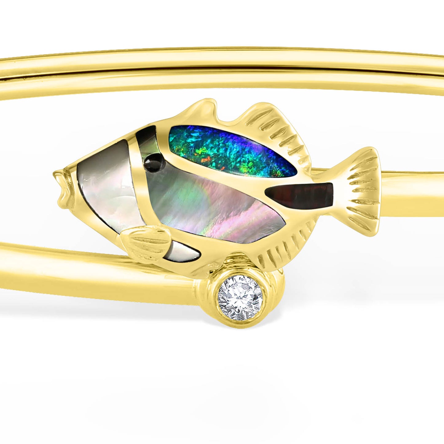 44347 - 14K Yellow Gold - Humuhumu Bangle