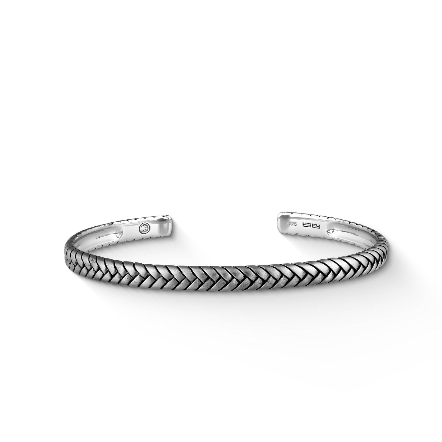 772914 - Sterling Silver - Effy Chevron Cuff Bracelet