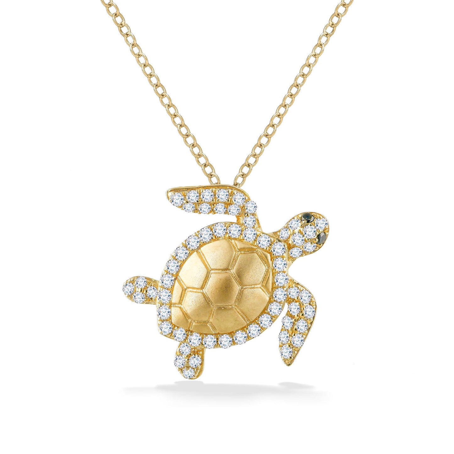773032 - 14K Yellow Gold - Petite Effy Sea Turtle Pendant