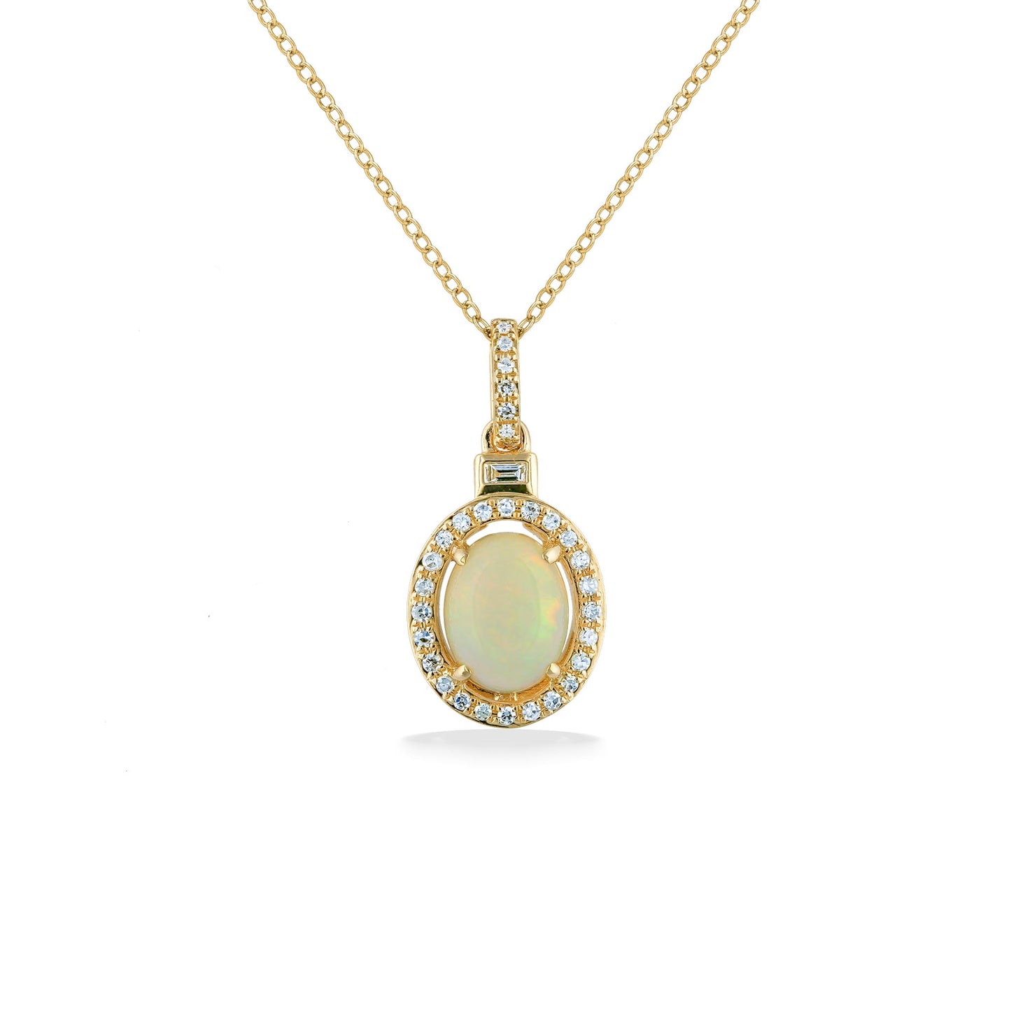 891030 - 14K Yellow Gold - Effy Halo Pendant