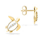 44464 - 14K Yellow Gold - Honu Stud Earrings