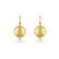 44589 - 14K Yellow Gold - Golden South Sea Pearl Earrings