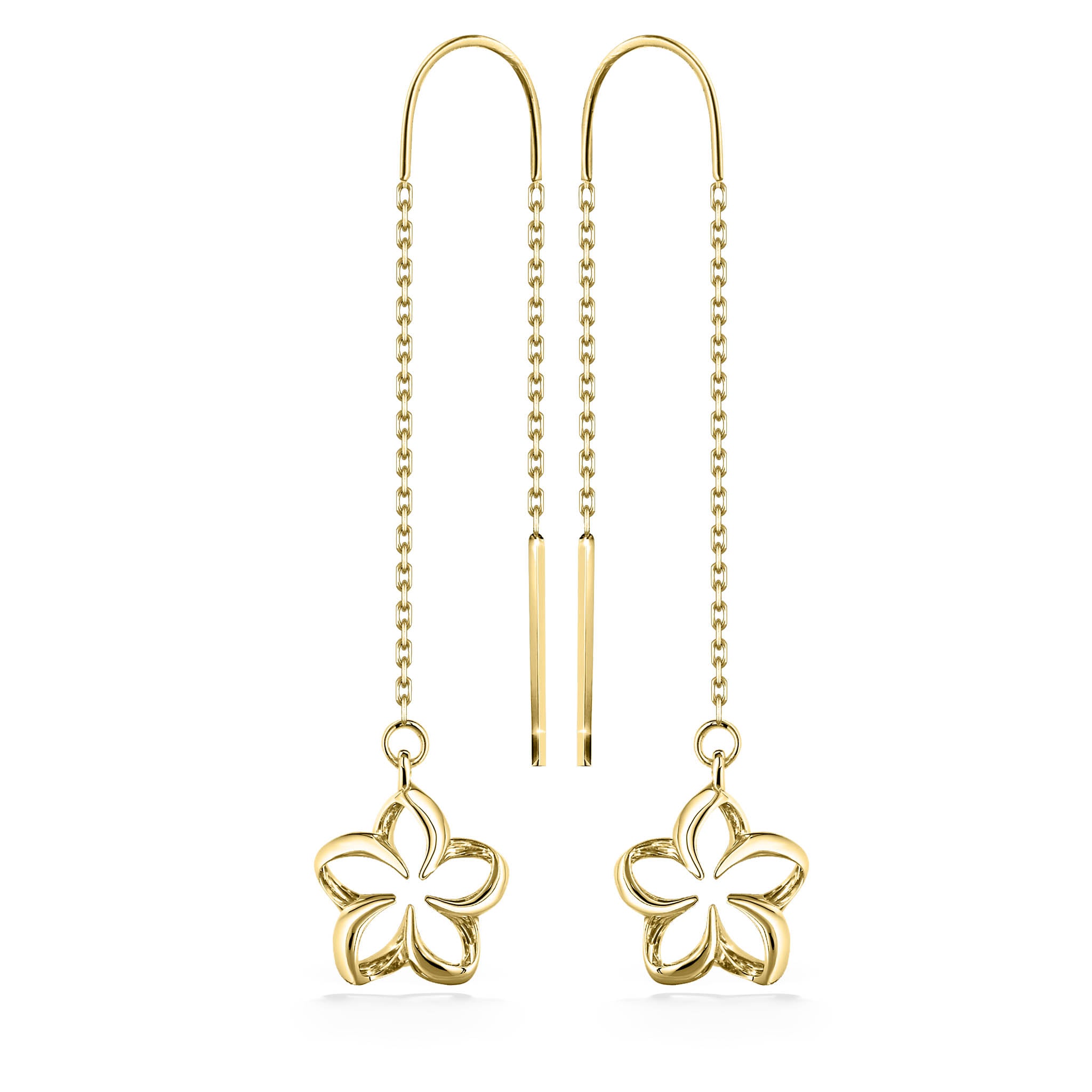 Na hoku plumeria earrings Clearance