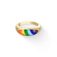 44572 - 14K Yellow Gold - Rainbow Ring