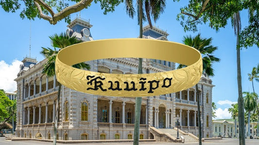 Hawaiian Heirloom "Kuuipo" Bangle Bracelet
