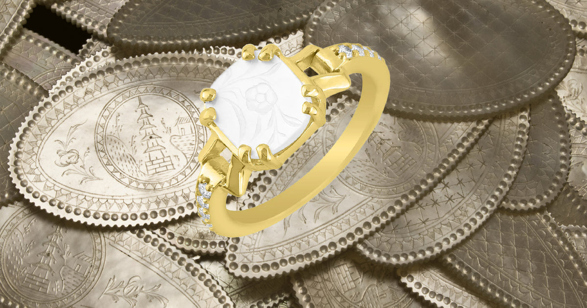 Mother of Pearl Gaming Counter Jewelry